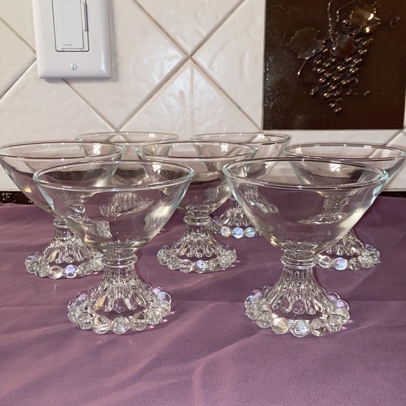 Anchor Hocking set of 7 Boopie Cocktail dessert Glasses